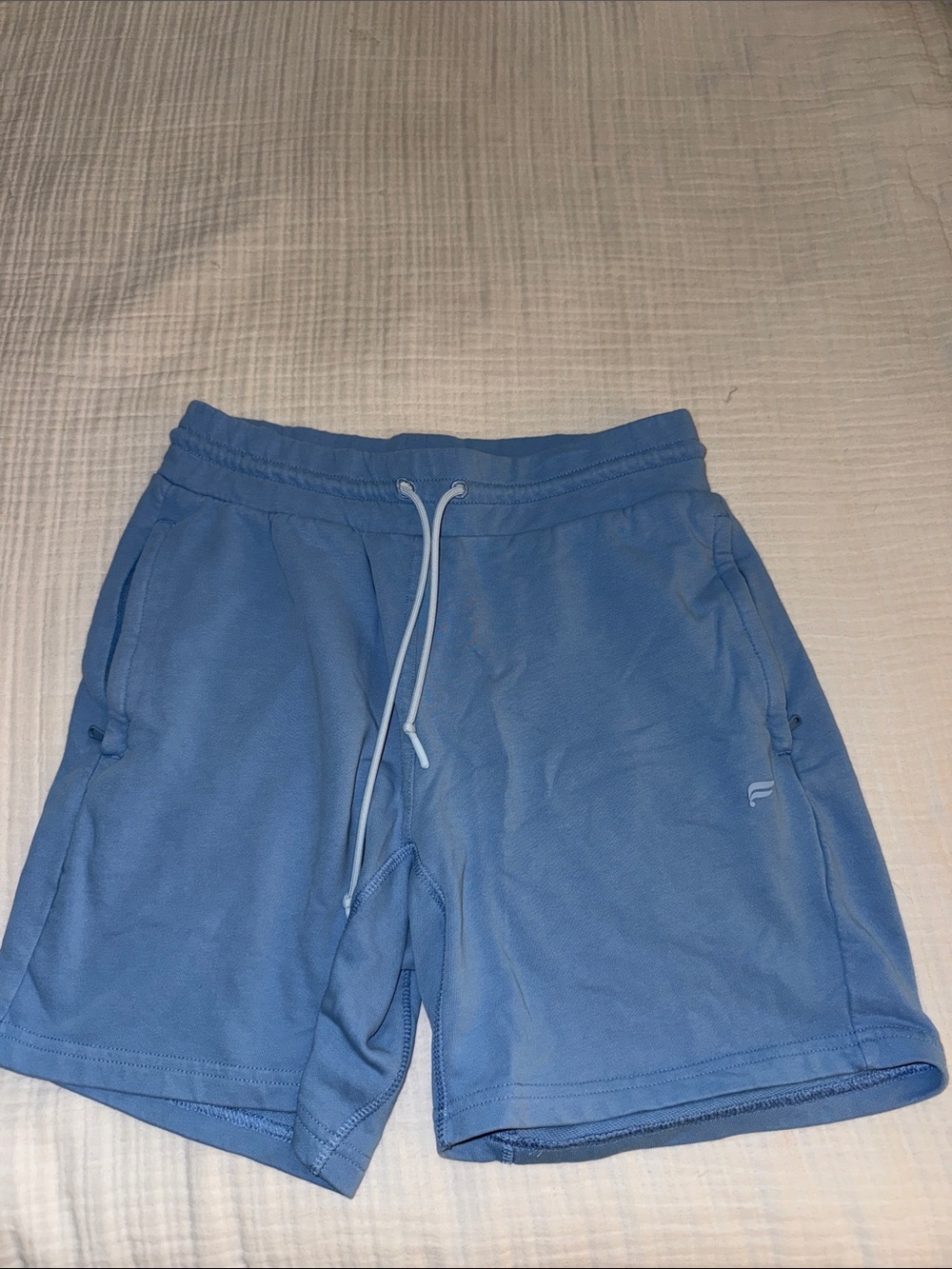 Fabletics Light Blue Men's Athletic Drawstring Shorts